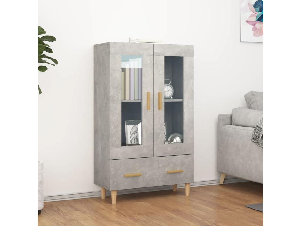 Buffet gris, 70 x 31 x 115 cm