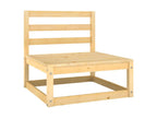 Ensemble de mobilier de jardin en pin naturel - dlz1766578393293