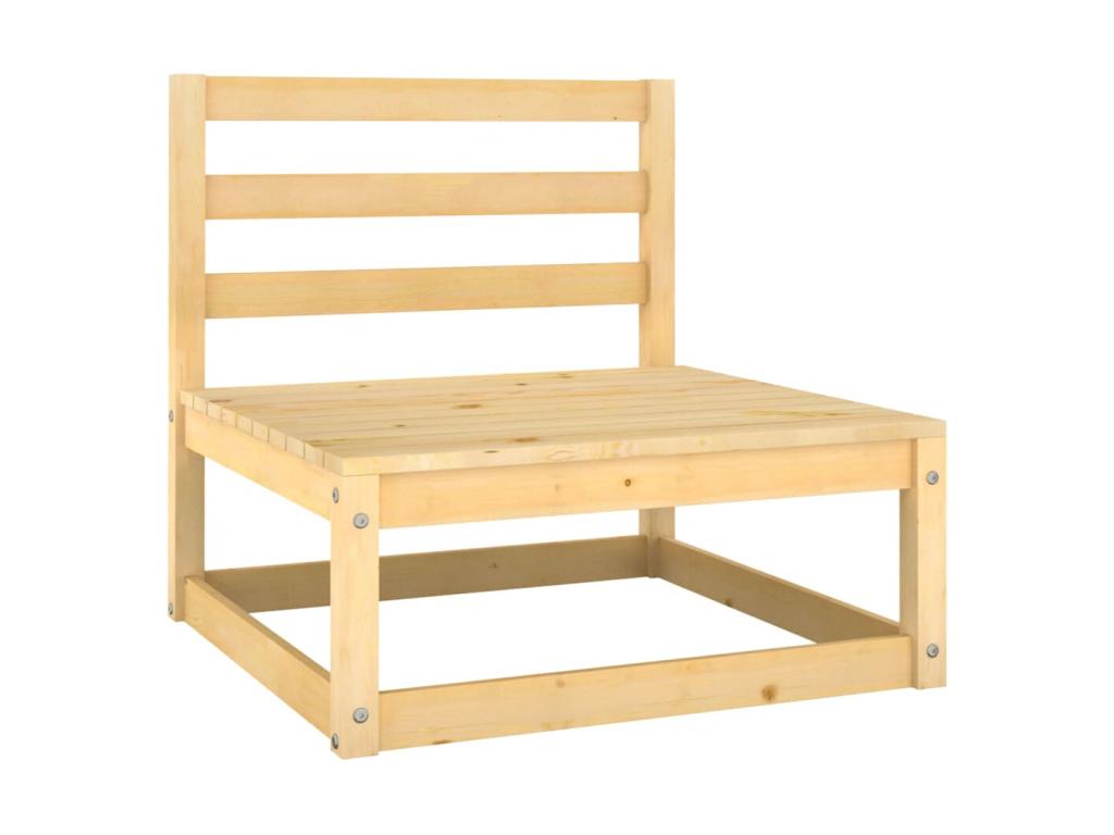 Ensemble de mobilier de jardin en pin naturel - dlz1766578393293