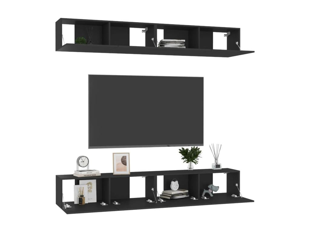 Meuble noir pour la maison, 100 x 30 x 30 cm