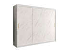 Armoire en marbre blanc, 200 x 250 x 62 cm