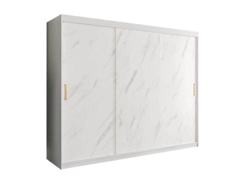 Armoire en marbre blanc, 200 x 250 x 62 cm