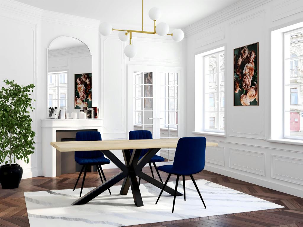 Table en chêne beige