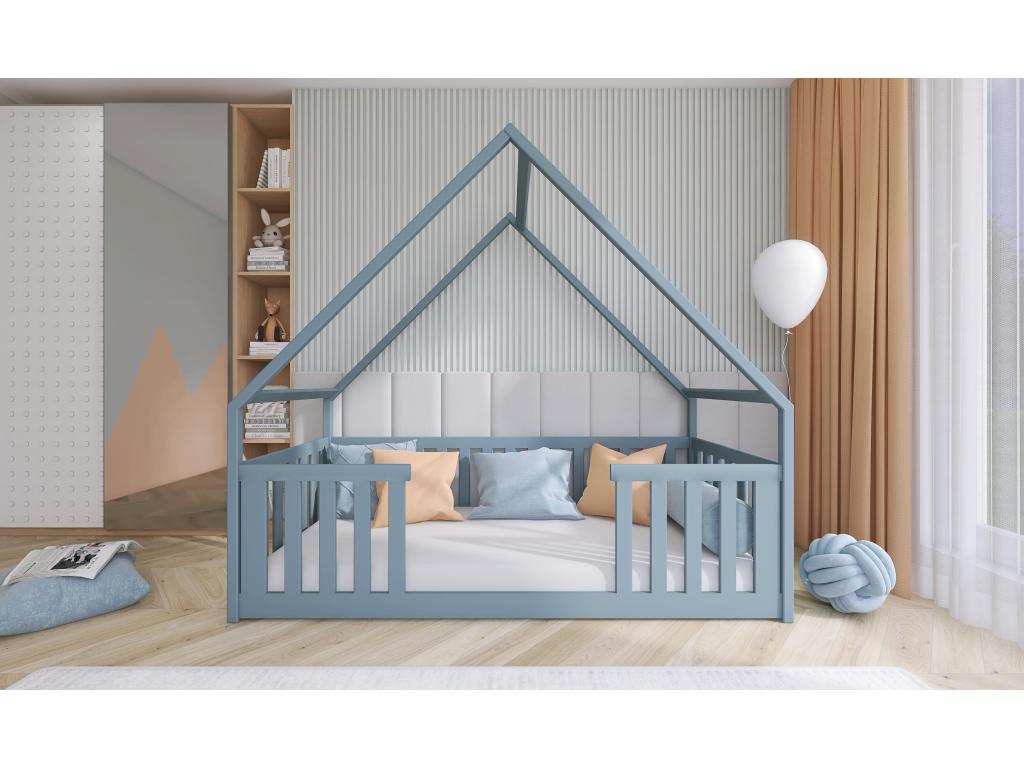 Lit gris, 90 x 180 cm