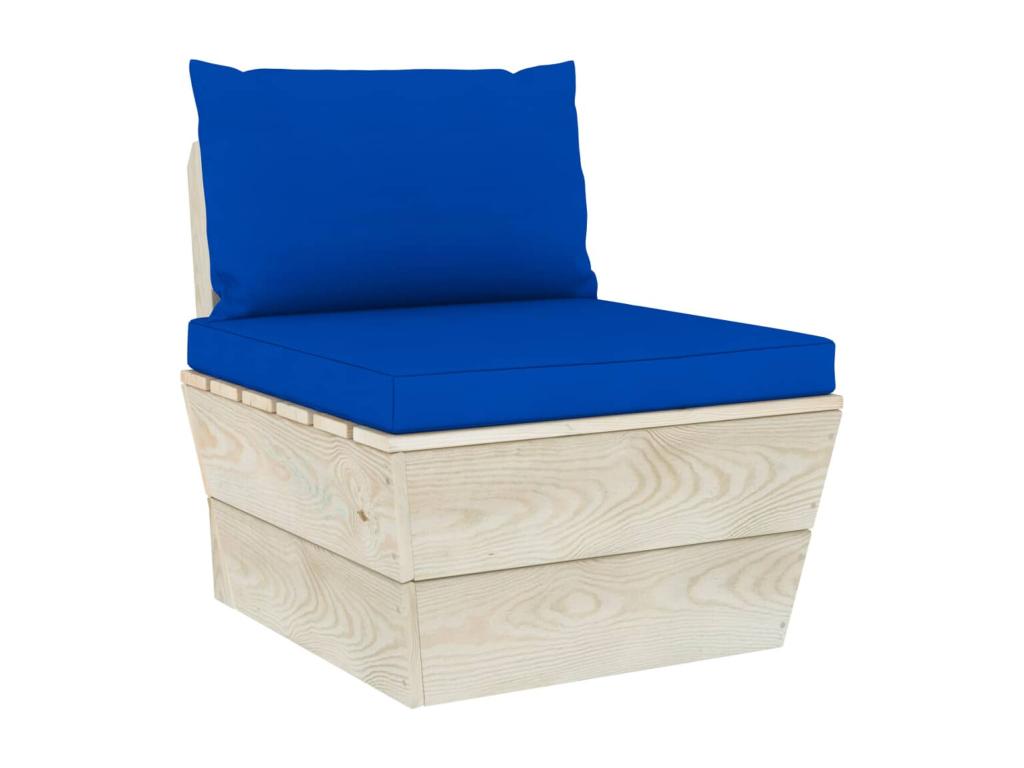 Ensemble de mobilier d'extérieur bleu