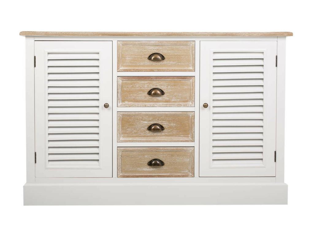 Buffet blanc, 124 x 40 x 80 cm