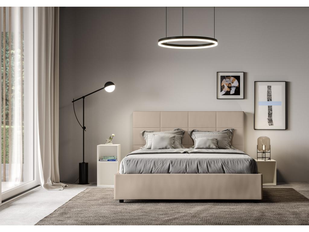 Lit en similicuir, 160 x 210 cm