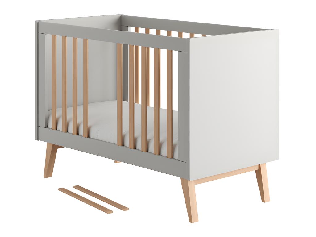 Lit gris, 60 x 120 cm