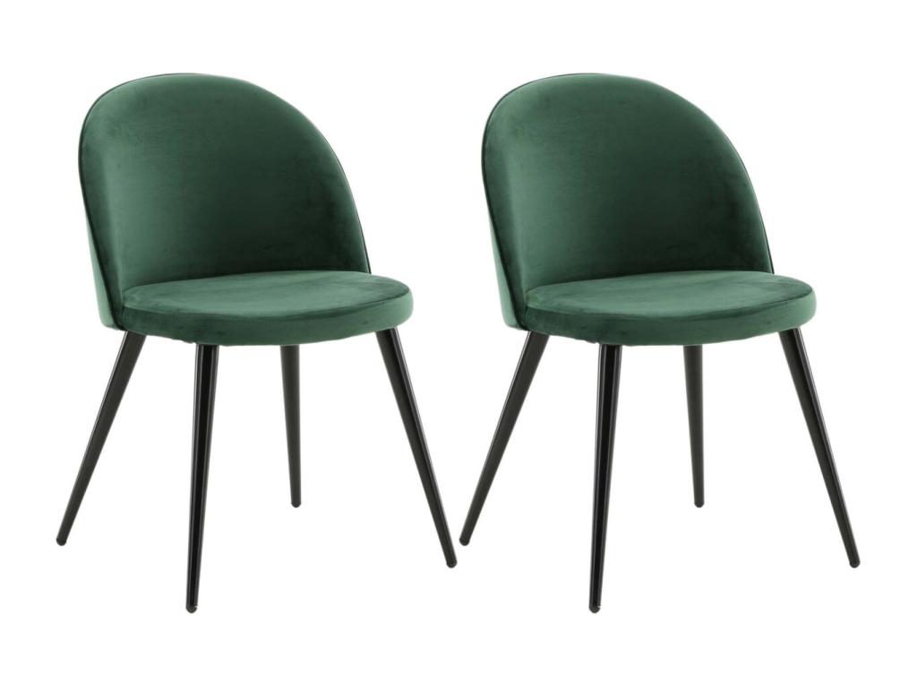 Fauteuil en velours vert