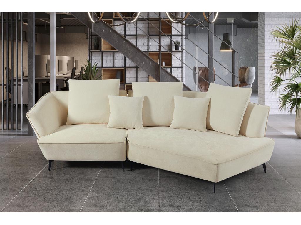 Canapé en tissu blanc