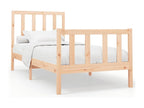 Matelas en bois massif marron, 100 x 200 cm