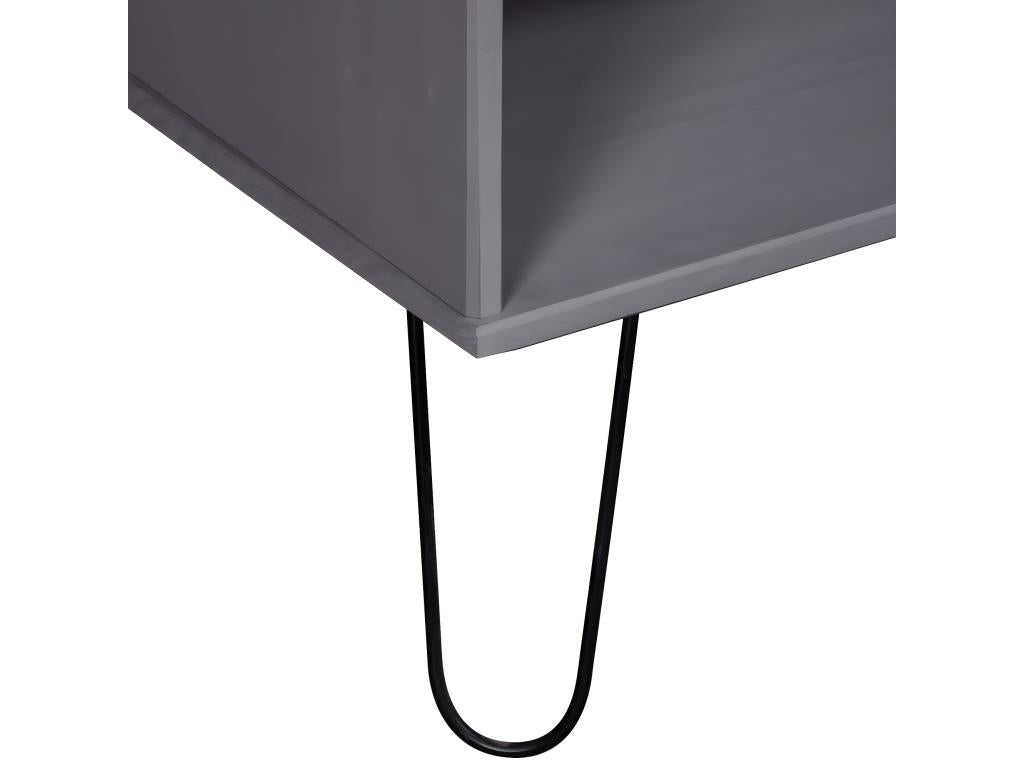 Table basse en pin gris