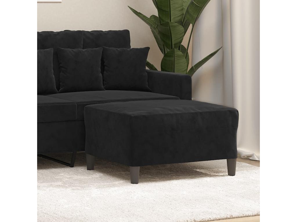 Meuble d'intérieur en velours noir, 70 x 55 x 41 cm