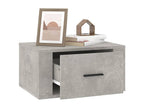 Tables de chevet murales 2 pcs Gris béton 50x36x25 cm EMHY93339
