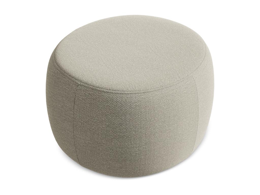 Pouf en tissu bouclé