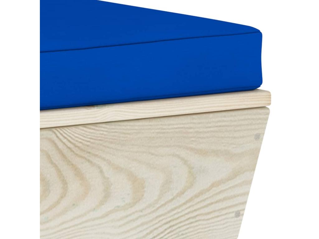 Ensemble de mobilier d'extérieur bleu