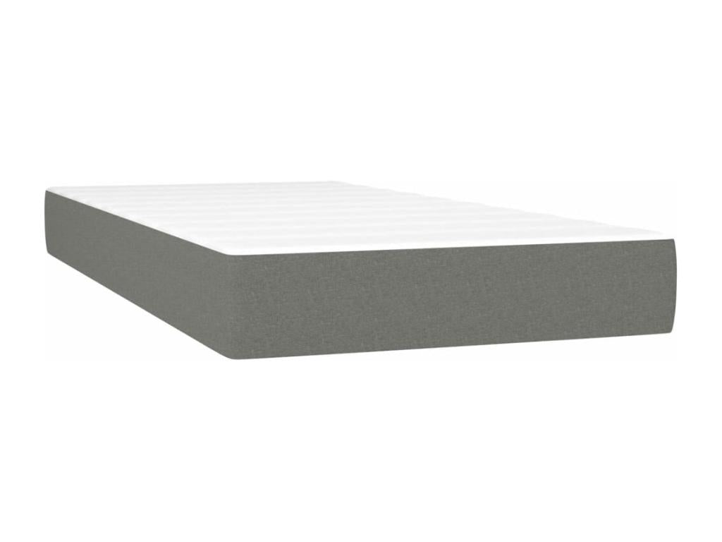 Matelas en tissu gris, 90 x 200 cm