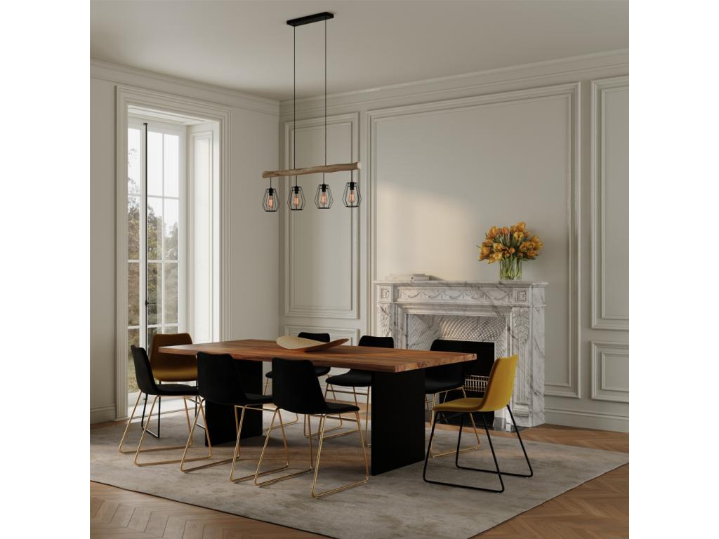 Meubles d'intérieur en velours noir