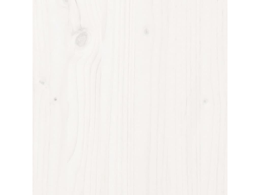 Matelas en bois massif blanc, 120 x 200 cm