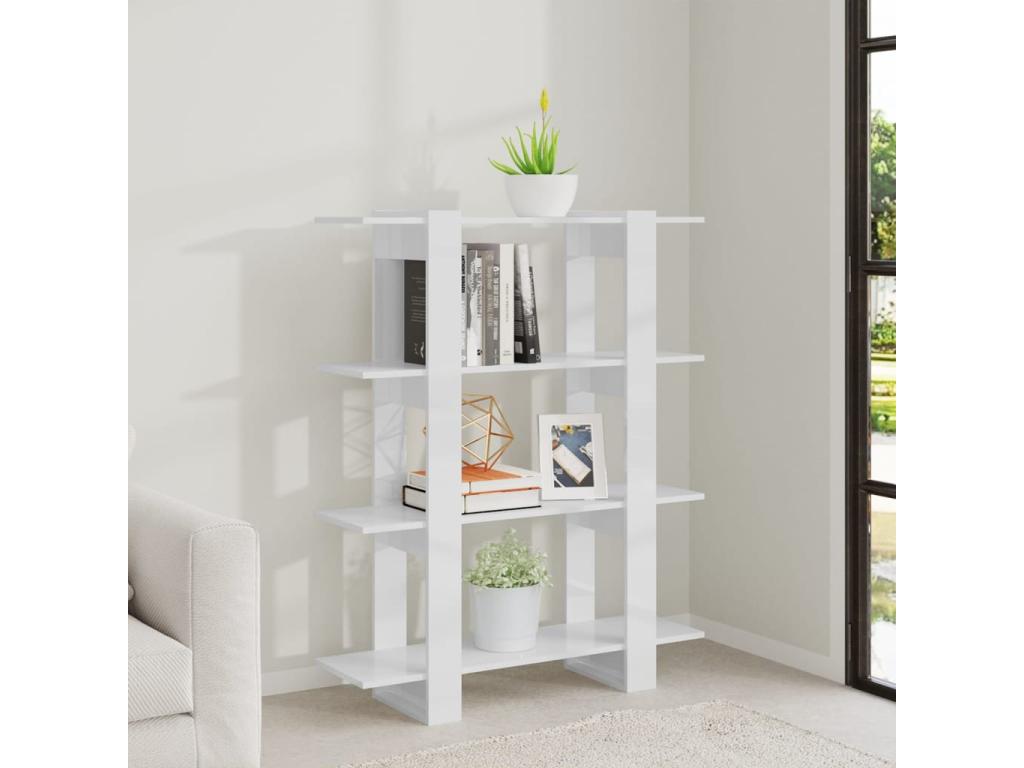 Bibliothèque blanche, 100 x 30 x 123,5 cm