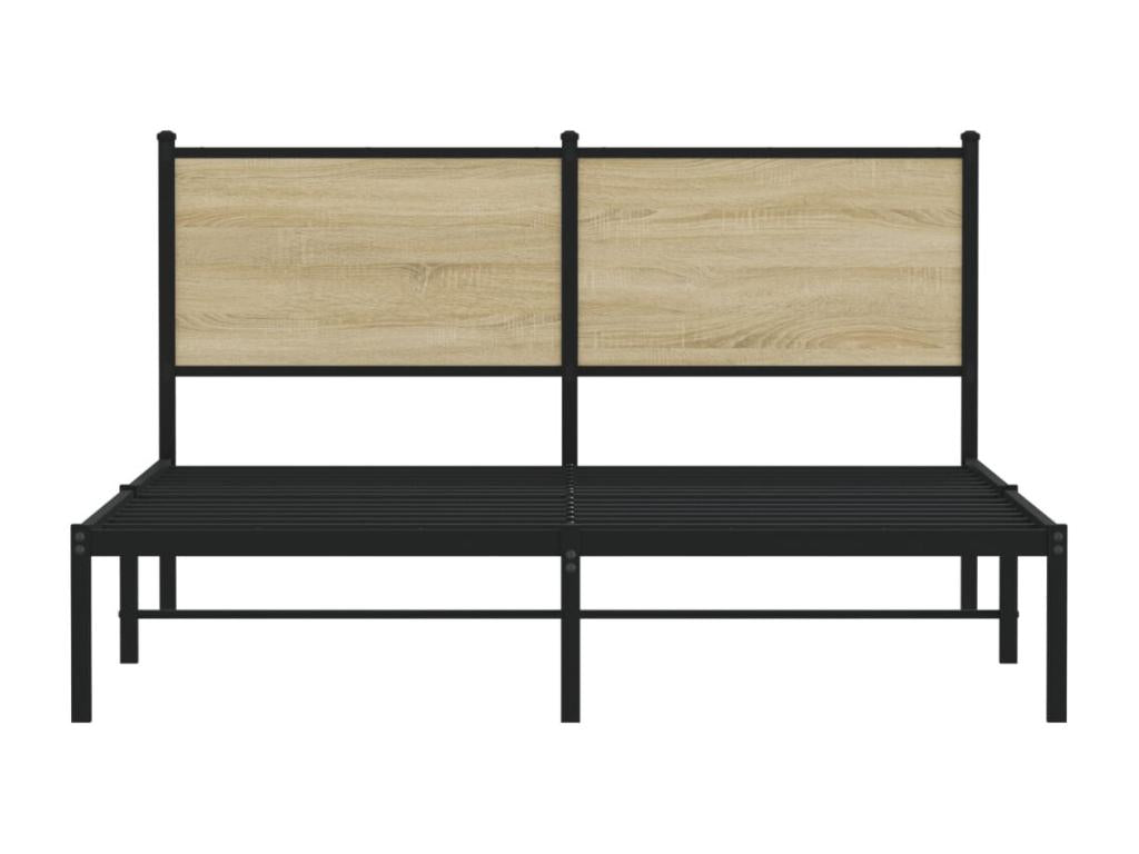 Matelas en bois de chêne brun, 140 x 190 cm