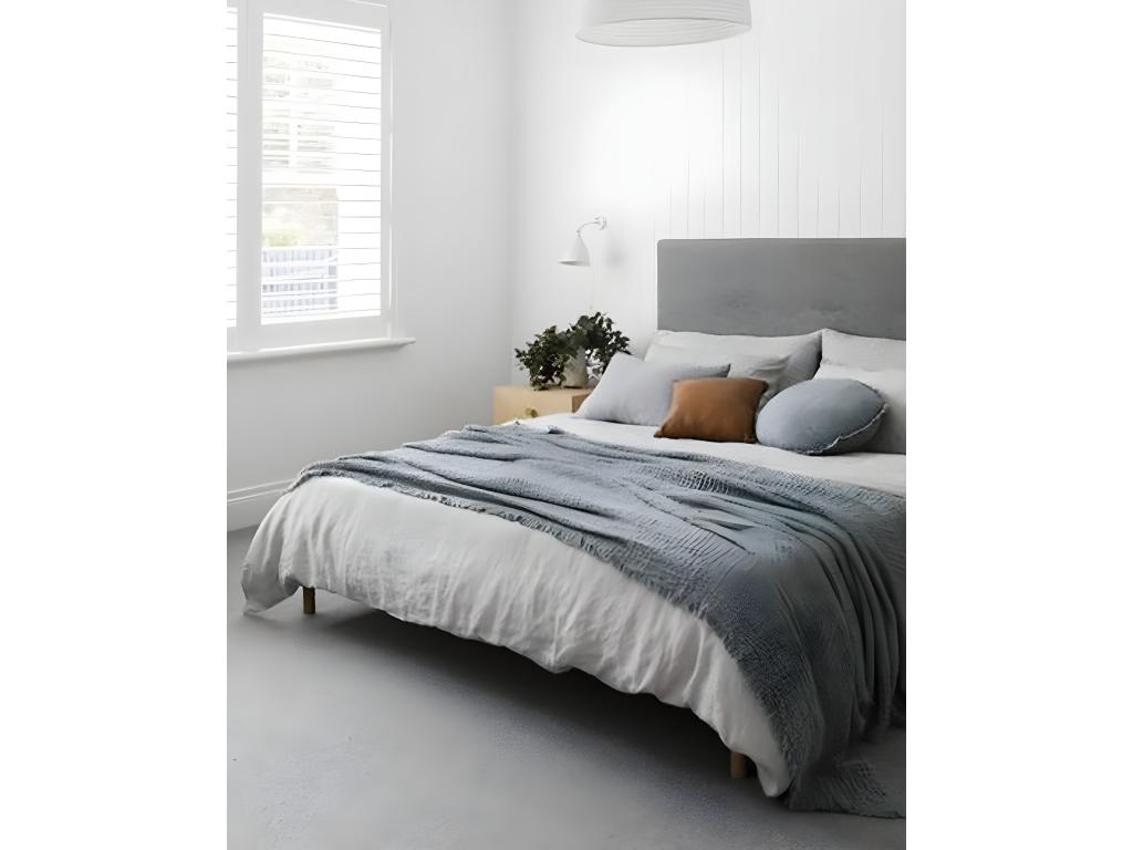 Lit gris, 160 x 80 cm