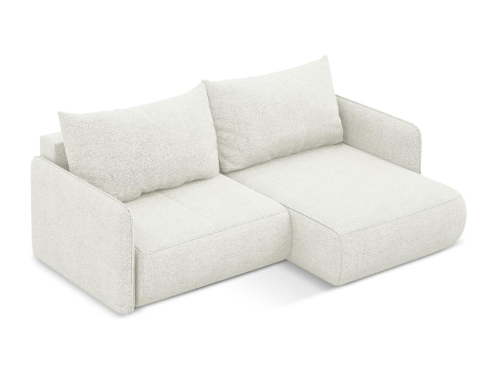 Canapé-lit en tissu blanc