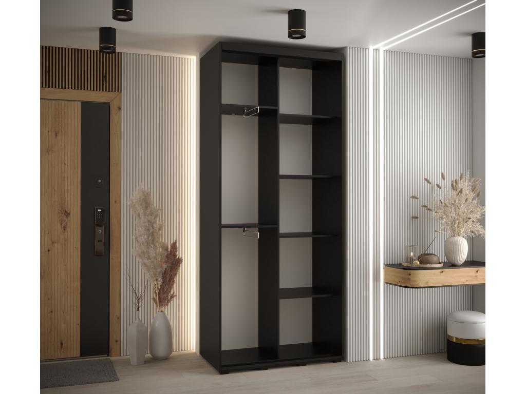 Armoire noire, 120 x 45 x 235,2 cm