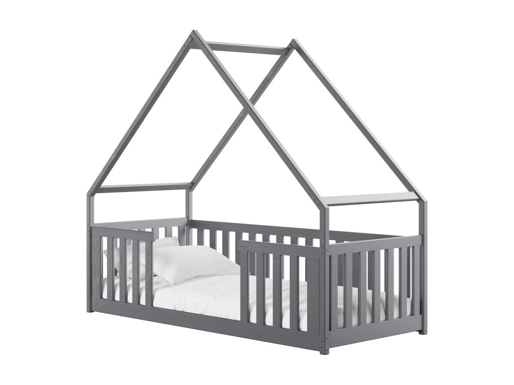 Lit gris, 90 x 180 cm