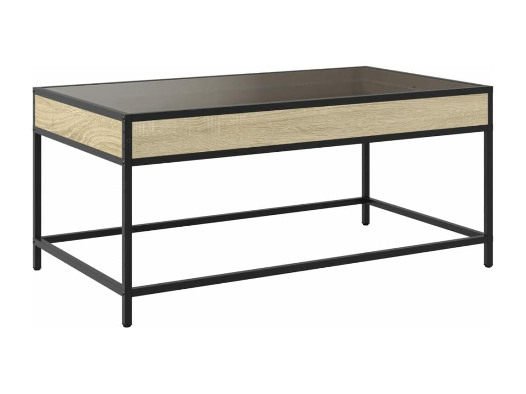Table basse en chêne brun, 90 x 50 x 41 cm