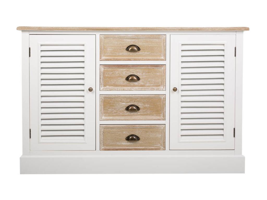 Buffet blanc, 124 x 40 x 80 cm