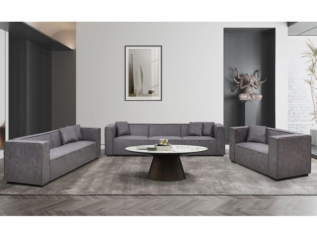 Canapé en tissu gris