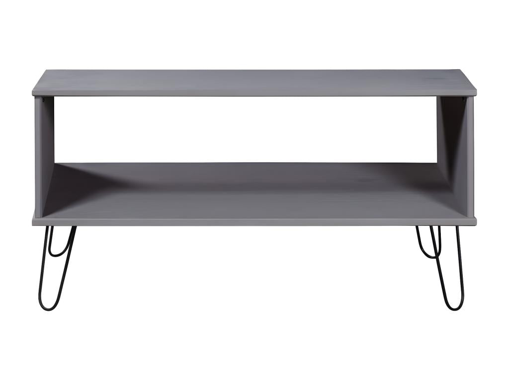 Table basse en pin gris