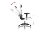 Fauteuil en similicuir blanc - dlz1766578776412