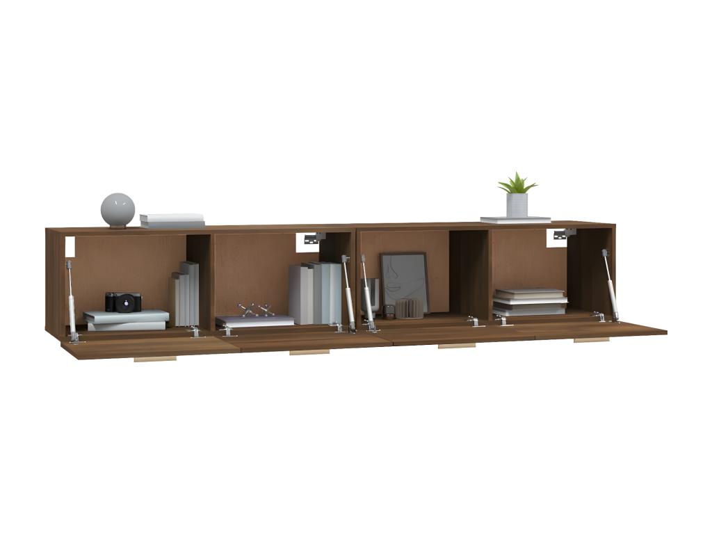 Armoire en chêne brun, 100 x 36,5 x 35 cm