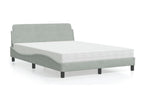 Matelas en velours gris, 140 x 190 cm - dlz1766578327333