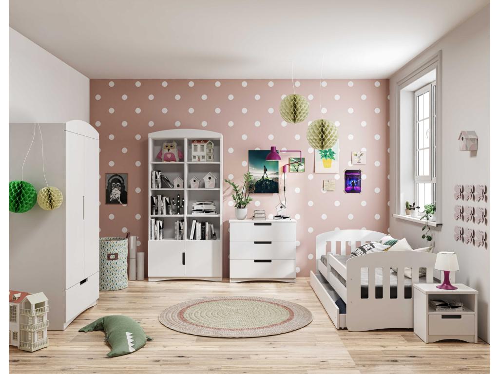 Lit blanc, 180 x 80 cm