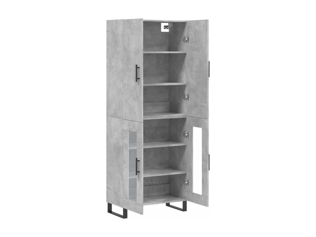 Buffet gris, 69,5 x 34 x 180 cm