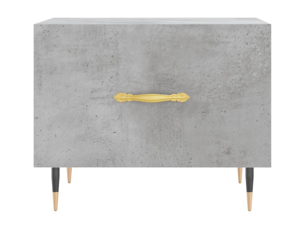 Table basse en bois d'ingénierie gris, 50 x 50 x 40 cm - dlz1766578396754