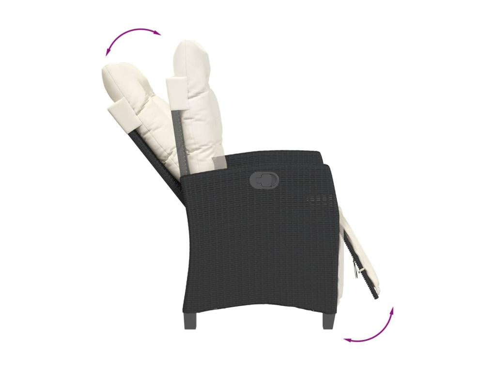 Mobilier de maison en résine tressée noire - dlz1766578928105