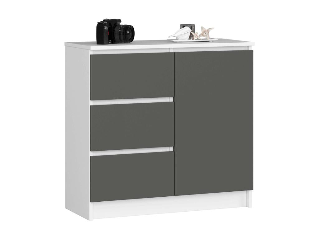Commode anthracite, 80 x 35 x 77 cm