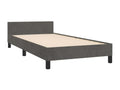 Matelas en velours gris, 100 x 200 cm - dlz1766578643356