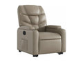 Fauteuil d'appoint en similicuir marron - dlz1766578574348