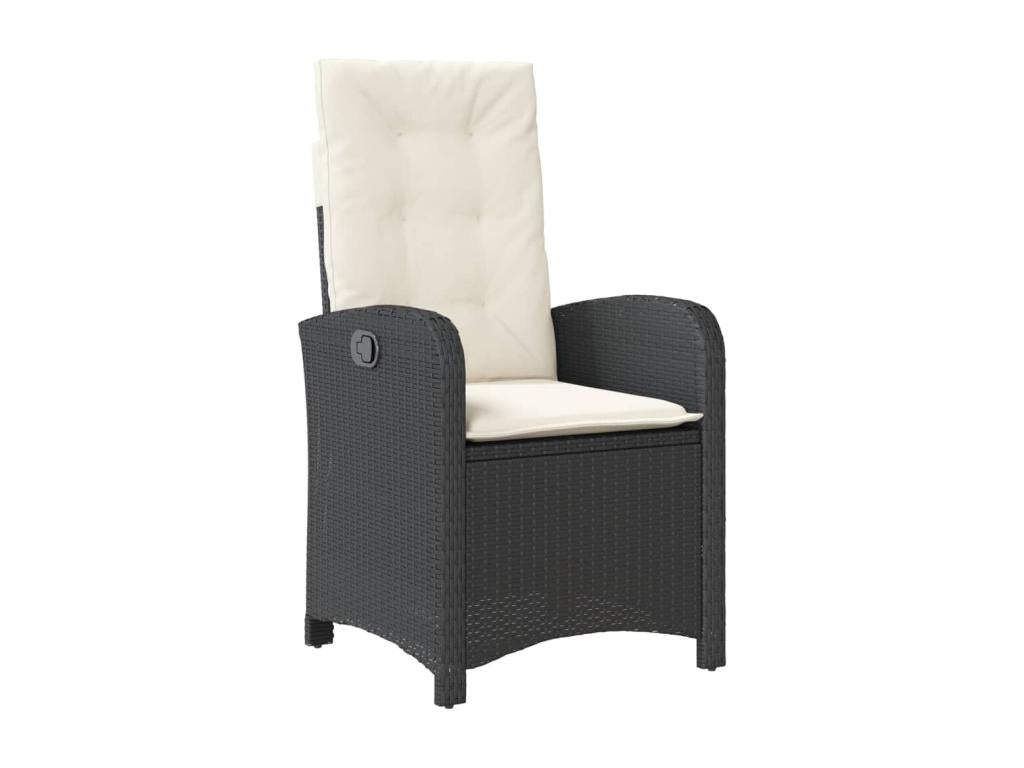 Chaise en résine tressée noire