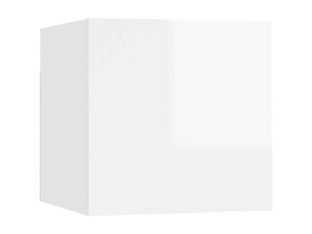 Table en bois d'ingénierie blanc, 30,5 x 30 x 30 cm