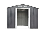 Abri de jardin métal en acier galvanisé gris 6.6 m² - Zensova PYDR26144