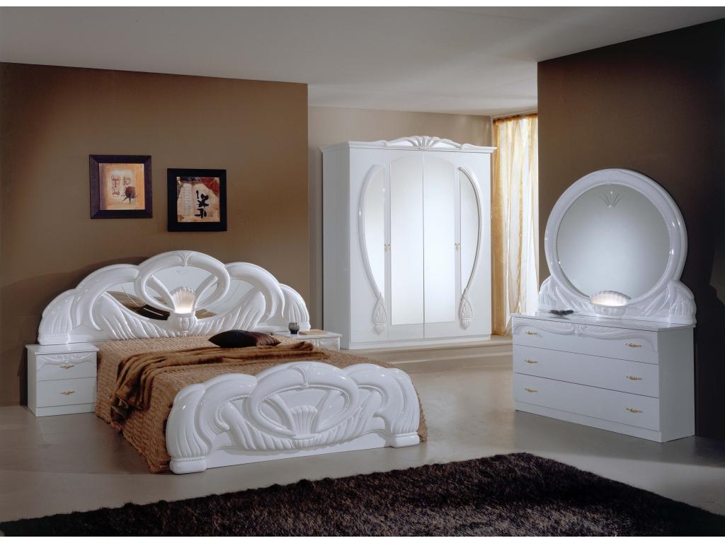 Lit blanc, 160 x 200 cm