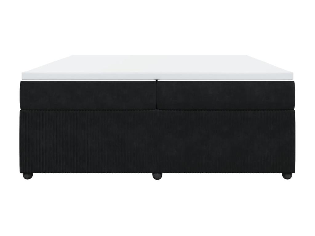 Matelas en velours noir, 200 x 200 cm