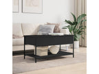 Table basse en bois d'ingénierie noir, 100 x 50 x 50 cm