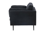 Fauteuil d'appoint noir, 110 x 86 x 84 cm